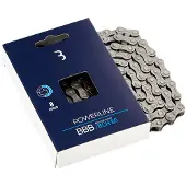 BBB PowerLine 8 Speed Ketting Grijs / Zilver