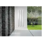 Vasco Beams elektrische radiator - 180x15cm - 950Watt - Enkel te bedienen met inbegrepen rf-thermostaat - RAL9005 - jet black (zwart) 113490150180000009005-0000