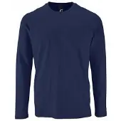 Sols Heren Keizerlijk T-Shirt met lange mouwen (Franse marine)