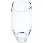 Pasabahce bloemenvaas Ovaal model - transparant - glas - H26 x D11 cm - Vazen