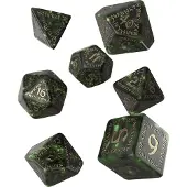 Q-workshop SRUN98 - RuneQuest dobbelstenen set, fles groen & goud (7)