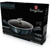 Berlinger Haus GRANIETPOT 28cm AQUAMARINE BH-6794, Pan + steelpan, Blauw
