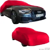 Ds Covers BOXX Autohoes Binnen – Stationwagon Pasvorm – Premium Stretch Garagehoes voor Optimale Bescherming – Rood – Maat L –