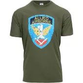 Fostex Garments - T-shirt Allied Airborne (kleur: Groen / maat: XXL)