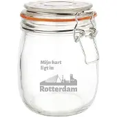 Vogue Gegraveerde Weckpot 0.75 ltr. Rotterdam