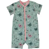 Maxomorra Rompersuit Button SS BUTTERFLY 86/92