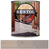 Restol Houtolie Zijdeglans Lichtgrijs 2,5 LTR