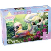 Tactic Lumo Stars Puzzel Unicorns - 56 Stukjes