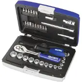Expert by Facom doppenset met hulpstukken 1/4" | 34-delig | in koffer - E194672