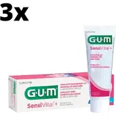 Gum SensiVital+ Tandpasta - 3 x 75 ml - Voordeelverpakking