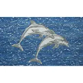 Friedola 1x Universele Mat Dolphin | 80x48cm | Badmat Badkamermat Douchemat | Dolfijn