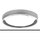 Highlight Plafondlamp Double Round Nikkel Mat