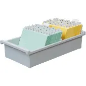 HAN 965-0-11 965-0-11 Kaartenbak Lichtgrijs Aantal Kaarten (Max.): 800 Kaarten Din A5 Dwars