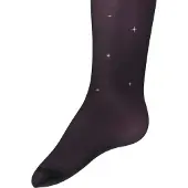 Ewers Glitterpanty donkerblauw met zilveren glitters- 98/104