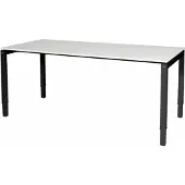 Schaffenburg Verstelbaar bureau - Slinger 200x80 grijs - zwart frame