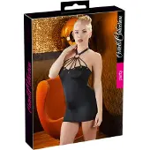 Cottelli collection Party Seductieve Mini Jurk met Halter Kraag