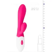 Easytoys - Vibe Collection - Aurora Vibe - Rabbit Vibrator - Oplaadbaar - Spatwaterdicht - Siliconen - Vibrator - Vibrators voor Vrouwen - Sex Toys voor Vrouwen - Clitoris Stimulator - Roze en Wit