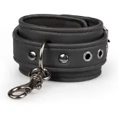 EasyToys - bondageset halsband, pols- en enkelboeien - zwart