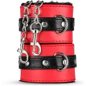 Secret Pleasure Chest - gevorderde BDSM-set - 10-delig (rood)