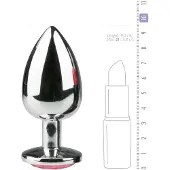 EasyToys Metalen buttplug Zilver/Roze - L