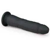Easytoys Dildo Collection - dildo met zuignap - siliconen - 21cm - zwart