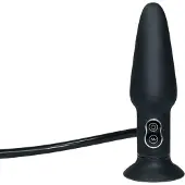 You2Toys True Black - opblaasbare anale vibrator - zwart