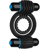 Desirel Dubbel Vibrerende Cockring - Zwart