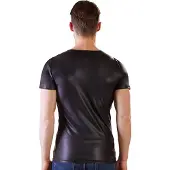 Erotic Treasure Wetlook Shirt Met Doorschijnende Inzet