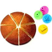 Cookut CK-0130 Party set van 4 taartverdelers voor 5, 6, 7 en 9 stukken