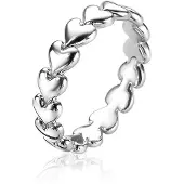 Zinzi zilveren ring hartjes rondom ZIR1798