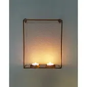 Cottoncounts Wandkandelaar 20x10x27 cm Goud