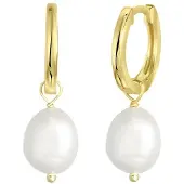 Lucardi Oorbellen goud / wit
