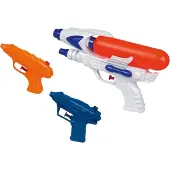Happy People Waterpistolenset Junior Wit/oranje/blauw 3-delig