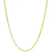 Lucardi Dames Ketting gourmet - Echt Zilver - Ketting - Cadeau - 50 cm - Goudkleurig