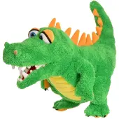 Living puppets Living puppet handpop krokodil 28cm buikspreekpop kinderfeestje