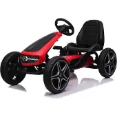 Mercedes-Benz Skelter, Trapauto, Go-Kart - Rood - Rubberen EVA Banden