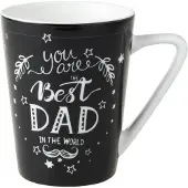 Dutch rose Zwart/Wit Beker Best Dad - Zwart