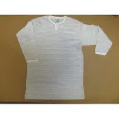Petit Bateau - Nachthemd - Slaapkleed - Streep - Grijst /wit - 6 jaar 114