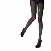 Pretty polly Sparkle Panel Tights - Black - Silver - One Size - (Eur 36 tot 42) - AUY5