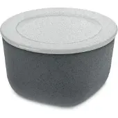 Koziol Schaal met Deksel, 1 L, Organic Diep Grijs - | Connect Box 1