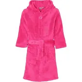 Playshoes fleece badjas fuchsia Roze Meisjes Polyester Capuchon Effen - maat 86/92