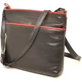 Berba Schoudertas Soft Zwart-Rood