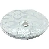 Gerard Brinard tasspiegeltje make-up tasje metallic zilver