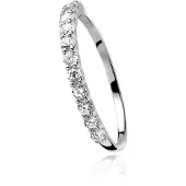 Zinzi zilveren ring wit ZIR827