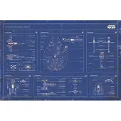 Star Wars Blueprint Rebel Alliance Fleet - Maxi Poster - 96,5 x 61 cm