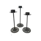 VAR waxinelichthouder | iron cup candlestand | 25 | grijs