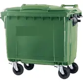Kliko 4 wiel afvalcontainer 660 liter groen