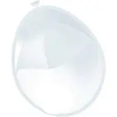 Witbaard Ballonnen parel wit metallic 50 stuks 30 cm