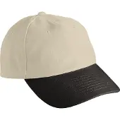 Myrtle beach Volwassenen Unisex 6 Panel Raver Cap (Licht kaki/zwart)