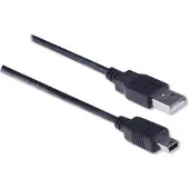 Ewent EW9627 Mini USB Connection Cable 1.8m A-mini B 5P